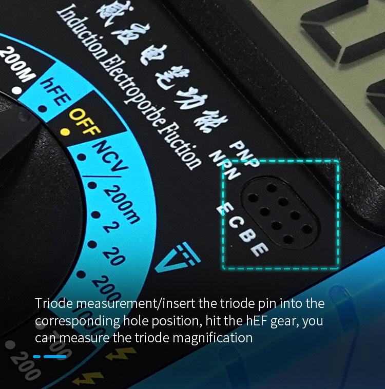 High-Precision Digital Multimeter For Measuring Current Voltage Portable Repair Electrician Meter With Burn Protection, DT-9205E