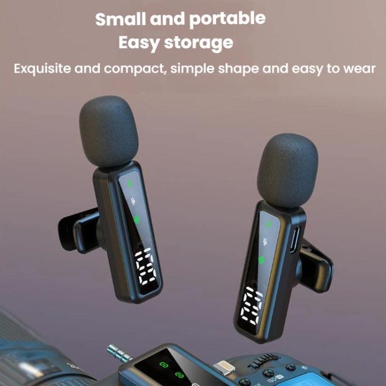Live Noise Reduction Video Shooting Mini Mobile Phone Microphone Digital Wireless Lapel Microphone, H68 3 In 1 Single Mic, H68 3 In 1 Dual Mic, H67 Type-C Single Mic, H67 Type-C Dual Mic, H67 8 Pin Single Mic, H67 8 Pin Dual Mic