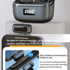 Dual Microphone Mini Wireless Finger Clip Microphone Mobile Phone Live Noise Reduction Bluetooth Microphone, Type-C, 8 Pin
