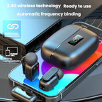 Dual Microphone Mini Wireless Finger Clip Microphone Mobile Phone Live Noise Reduction Bluetooth Microphone, Type-C, 8 Pin