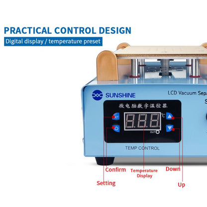 8.5 inch Workbench Screen Repair Heater Repair LCD Screen Separator Heat Separation, EU Plug, S-918K