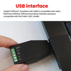 AMSAMOTION USB to RS232/485 Converter Adapter for Industrial Automation, PLC, POS, USB to RS232/485