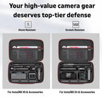 For Insta360 X5 / X4 Camera SYMIK Large Capacity Storage Bag Handbag Messenger Carrying Case