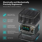 For GoPro HERO13 Black Triple Battery Charger Smart Charging Dock With OLED Display, For GoPro HERO13 Black