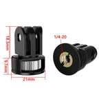 Three-Slot Adapter Camera Cage 360-Degree Rotating Connector Tripod 1/4 Inch Adapter, TFSM062, TFSM062-B, TFSM063, TFSM063-B, TFSM064, TFSM065, TFSM065-B
