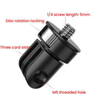 Three-Slot Adapter Camera Cage 360-Degree Rotating Connector Tripod 1/4 Inch Adapter, TFSM062, TFSM062-B, TFSM063, TFSM063-B, TFSM064, TFSM065, TFSM065-B