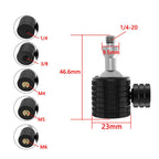 Female To 1/4 Male Universal Mini Ball Head Adapter Mount Aluminium Alloy Mobile Phone Camera Tripod Accessories, Q1 1/4, Q1-B 1/4, Q2 3/8, Q2-B 3/8, Q3 M4, Q3-B M4, Q4 M5, Q4-B M5, Q5 M6, Q5-B M6