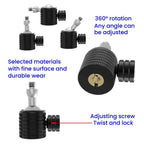 Female To 1/4 Male Universal Mini Ball Head Adapter Mount Aluminium Alloy Mobile Phone Camera Tripod Accessories, Q1 1/4, Q1-B 1/4, Q2 3/8, Q2-B 3/8, Q3 M4, Q3-B M4, Q4 M5, Q4-B M5, Q5 M6, Q5-B M6