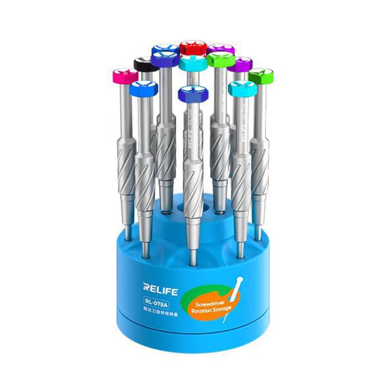 Screwdriver Rotating Storage Box Mobile Phone Repair Screwdriver Bit Storage Box, RL-078A