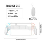 For Nintendo Switch 2 / Switch / Switch OLED Ergonomic Anti-Slip Grip Handle, JYS-NS2297 Black, JYS-NS2297 White