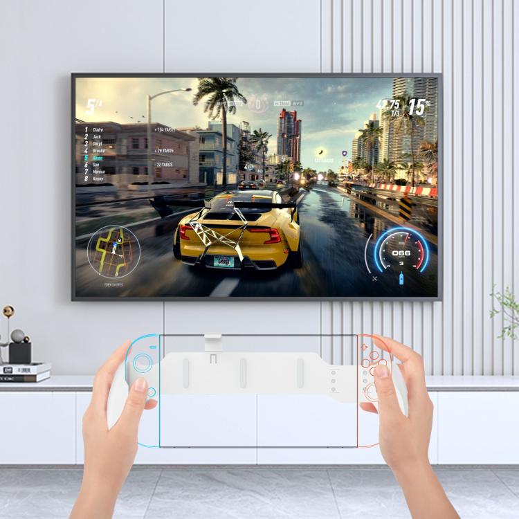 For Nintendo Switch 2 / Switch / Switch OLED Ergonomic Anti-Slip Grip Handle, JYS-NS2297 White, JYS-NS2297 Black