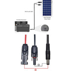 MC4 To DC5521 Solar Panel Charging Cable For Portable Power Stations, MC4 To DC5521