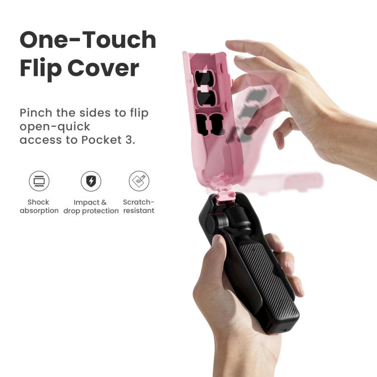 For DJI Osmo Pocket 3 Camera aMagisn Protective Cover Storage Case with 4 Magnetic Filter Slots