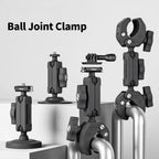 aMagisn Metal Arm Clamp Magnetic Base with 1/4-inch Ball Head For Insta360, DJI, GoPro Cameras, Magnetic Base