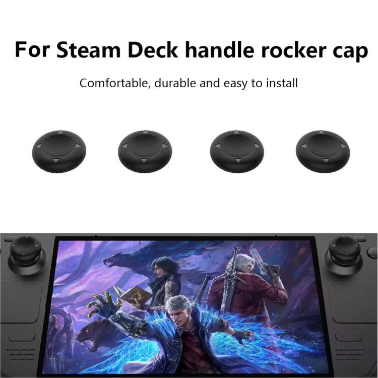 For Steam Deck Game Console PGTECH Joystick Cap Sticker Dust Plug Protection Kit