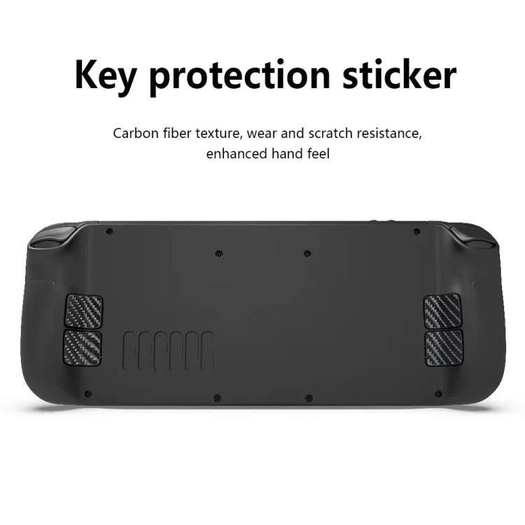 For Steam Deck Game Console PGTECH Joystick Cap Sticker Dust Plug Protection Kit