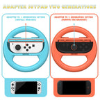 2pcs /Pack Steering Wheel Grip for Nintendo Switch 2/Switch Joy-Con Controllers