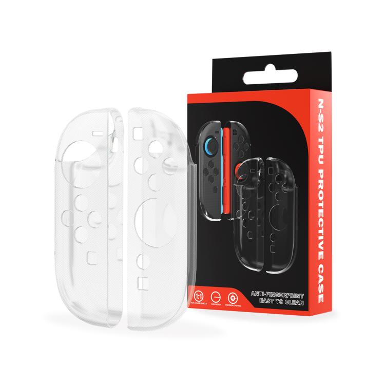 For Nintendo Switch 2 Joy-Con Controllers TPU Protective Case Transparent Soft Shell Cover