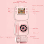 Children Instant Print Digital Camera Dual Front Rear Cameras HD Mini Camera