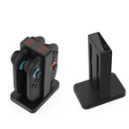 DOBE 4-in-1 Magnetic Charging Station for Nintendo Switch 2 Controllers with LED Indicators & Cartridge Storage, TNS-3192B