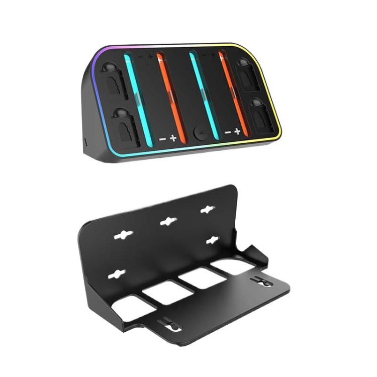 For Nintendo Switch 2 JoyCon Wall-Mounted Charging Dock with RGB Lighting, HBS-2807