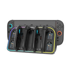 For Nintendo Switch 2 JoyCon Wall-Mounted Charging Dock with RGB Lighting, HBS-2807