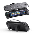 For Nintendo Switch 2 Full-Body Protective Case TPU Base + ABS Cover with Built-in Stand & Carrying Handle