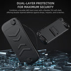 For Nintendo Switch 2 Full-Body Protective Case TPU Base + ABS Cover with Built-in Stand & Carrying Handle
