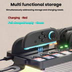 For Nintendo Switch 2 Joy-Con Multi-Functional Holder Charging Station with RGB Lights 25 Game Card Storage, HS-2806