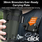 APEXEL BinoClamp Pro Quick-Release Binocular Mount Kit 360-degree Swivel Aluminum Binocular Holder, APL-F007