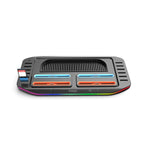 For Nintendo Switch 2 ipega PG-SW2210 Console Joy-Con Controllers Charging Dock, 4 Charging Ports+Touch Control Lighting Effects+12 Game Card Slots, PG-SW2210
