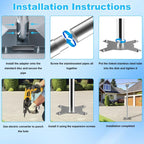 For Starlink V4 / Gen 3 Outdoor Bracket With Ground Plug Adapter, S2041
