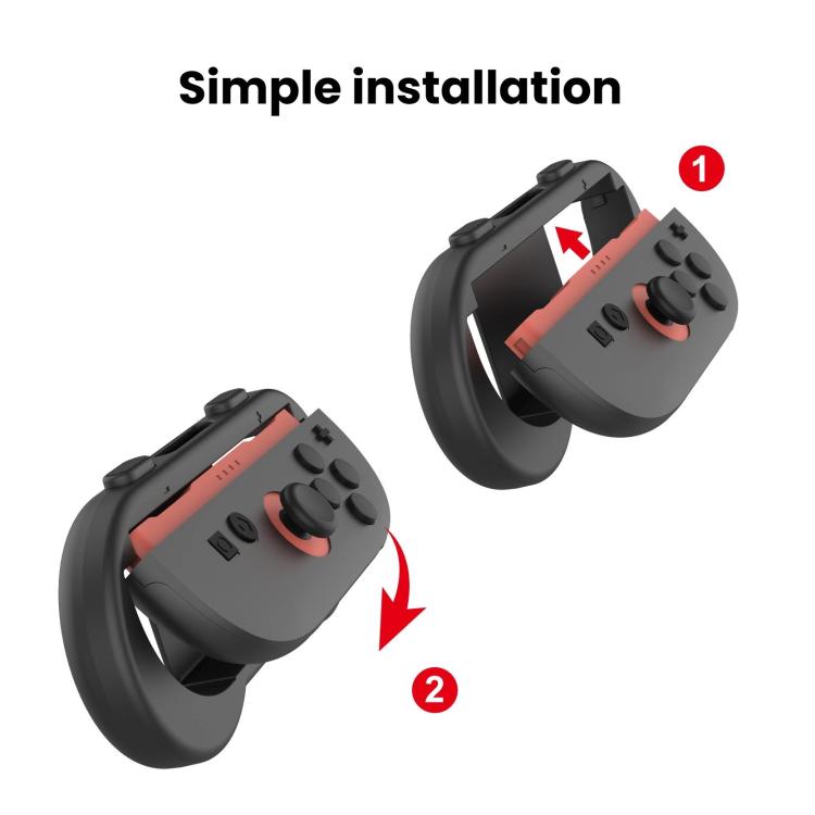 For Nintendo Switch 2 Joy-Con 1pair Comfort Grip with Adjustable Wrist Band