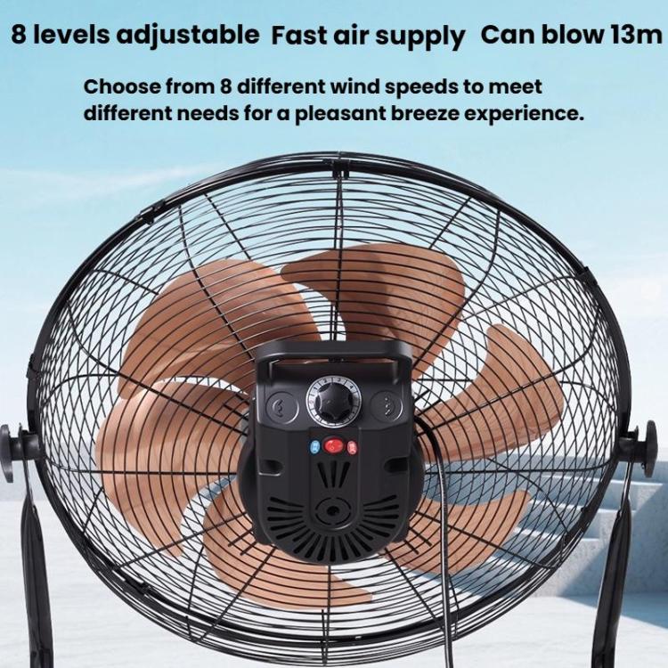 Powerful High Power Floor Fan Industrial Electric Fan, CN Plug, 12 inch 4 Gears 5 Blades, 14 inch 4 Gears 5 Blades, 16 inch 8 Gears 6 Blades, 18 inch 8 Gears 6 Blades, 20 inch 8 Gears 6 Blades