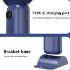 5-speed Wind Speed Handheld USB Charging Small Fan With Desktop Stand