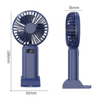 5-speed Wind Speed Handheld USB Charging Small Fan With Desktop Stand