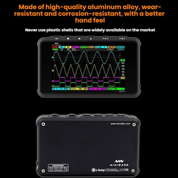 Mini Handheld Digital Storage Four-channel Automobile Maintenance Oscilloscope, DS213