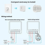 Smart Switch Voice Timer Switch For Amazon Alexa / Google Assistant, FS-02W 1CH WiFi 16A, FS-02W 1CH WiFi+Bluetooth 16A, FS-02HW 2CH WiFi+Bluetooth 16A, FS-02HW 2CH WiFi+Bluetooth 10A, FS-03W5 3CH WiFi+Bluetooth 10A, FS-04W5 4CH WiFi+Bluetooth 5A      ...