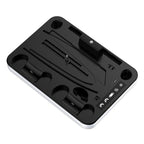 JYS Charging Display Station for PS5/PS5 Slim/PS Portal Dual Controller Dock with Cooling Fan & Headphone Hook