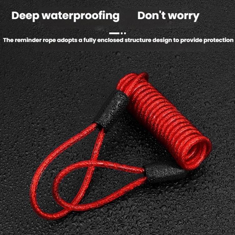 Bicycle Disc Brake Lock Portable Motorcycle Reminder Rope Lock Accessories, Red, Black, Blue