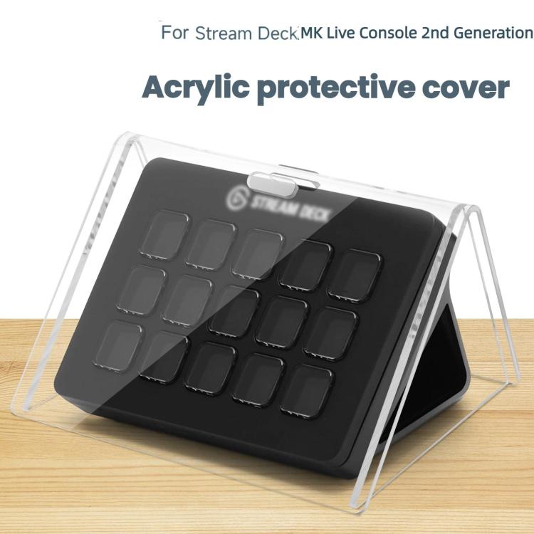 For Elgato Stream Deck MK.2 Live Console Dustproof Acrylic Cover