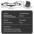 For DJI RC Pro 2 Aluminum Alloy 1/4-inch Tripod Adapter Mounting Bracket, With  1/4-inch Tripod Adapter