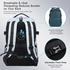 Large Capacity Sports & Travel Backpack 15.6 Inch Lightweight Business Laptop Bag