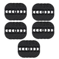 5sets Door Latch Protector Plastic Door Latch Cover Shock Absorbing Noise Reducing Soundproofing Adhesive Sticker