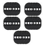 5sets Door Latch Protector Plastic Door Latch Cover Shock Absorbing Noise Reducing Soundproofing Adhesive Sticker
