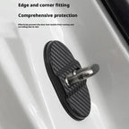 5sets Door Latch Protector Plastic Door Latch Cover Shock Absorbing Noise Reducing Soundproofing Adhesive Sticker