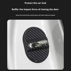 5sets Door Latch Protector Plastic Door Latch Cover Shock Absorbing Noise Reducing Soundproofing Adhesive Sticker