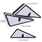 2pcs Motorcycle License Plate Screw Light Modifications Universal Decorative Car Lights, Triangle Light Blue, Triangle Light Red, Triangle Light Green, Semicircular Light Blue, Semicircular Light Red, Semicircular Light Green
