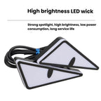 2pcs Motorcycle License Plate Screw Light Modifications Universal Decorative Car Lights, Triangle Light Blue, Triangle Light Red, Triangle Light Green, Semicircular Light Blue, Semicircular Light Red, Semicircular Light Green