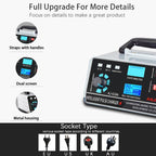ANJING 12-24V Car Motorcycle Battery Charger Pure Copper Intelligent Pulse Repair, EU Plug, US Plug, UK Plug, AU Plug